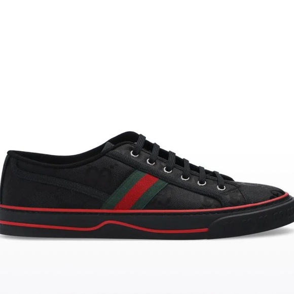 Gucci Tennis 1977 Off the Grid Low Sneaker Black size 12.5 - Picture 1 of 6